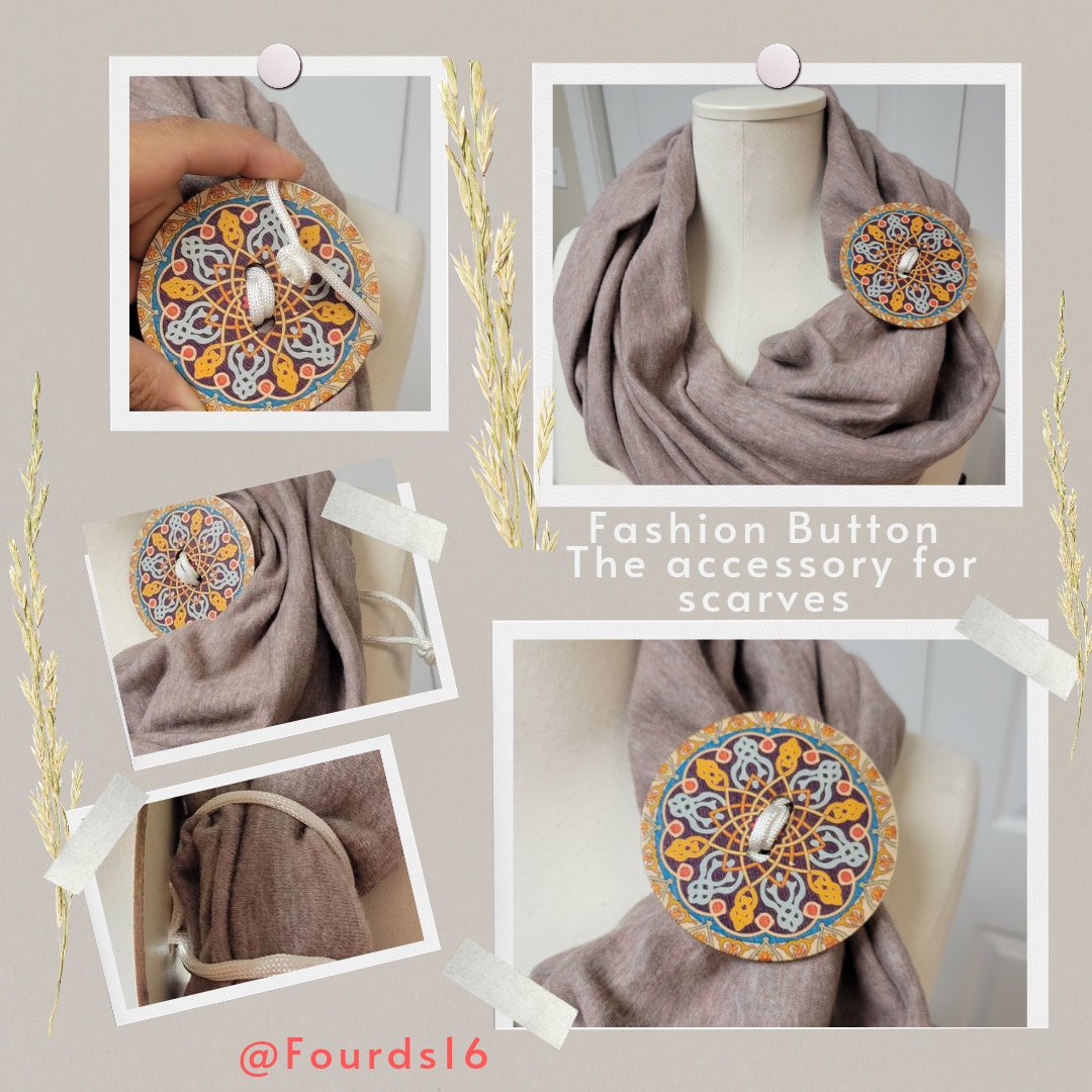 Fashion Buttons Accessories a New Look for any Scarves 